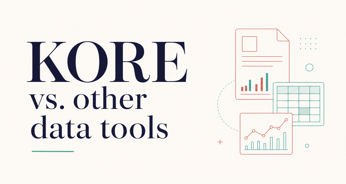 KORE vs. other data tools